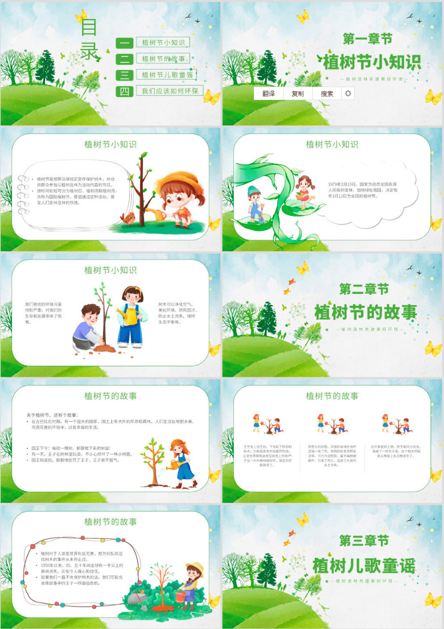 幼儿园植树节主题班会ppt课件(图2)