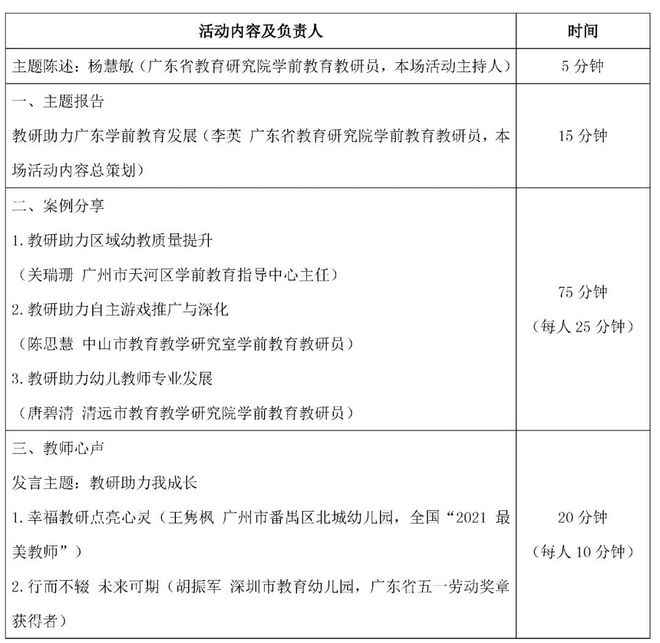 【预告】“南方教研大讲堂”第十八场｜学前教育教研的实践与探索江南体育注册(图1)